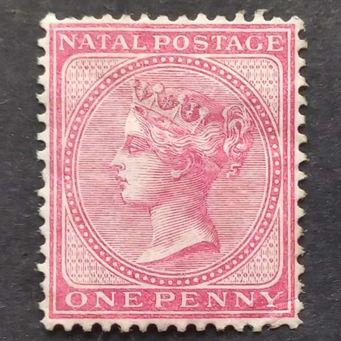 Natal - 1874-78 Queen Victoria - 1d Dull-Rose - Single - Unused