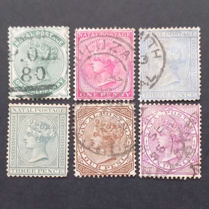 Natal - 1882-89 Defin Issue QV - Full Set of Singles - Used
