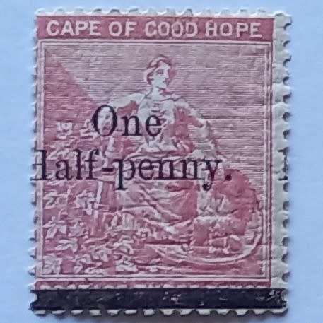 COGH - 1882 3d Claret surcharged - Wmk "Crown over CA" - Single - Unused