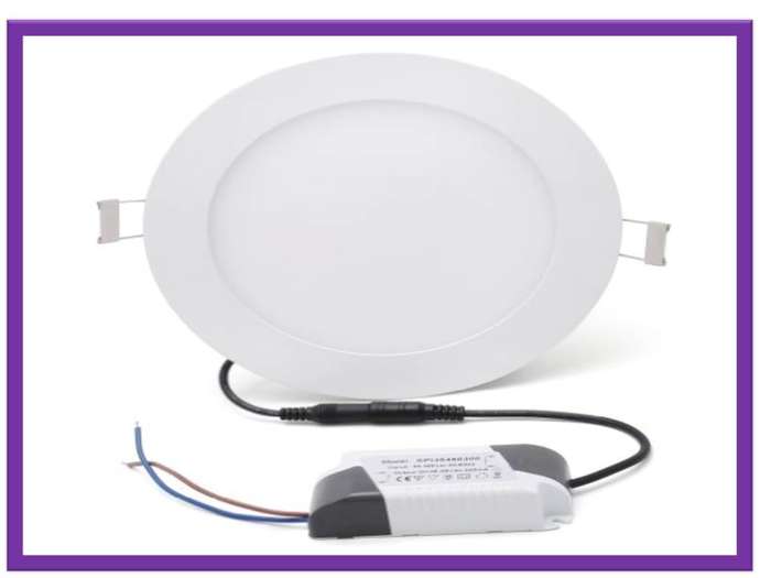 12W LED PANEL CEILING LIGHT COMPLETE WITH FITTINGS .