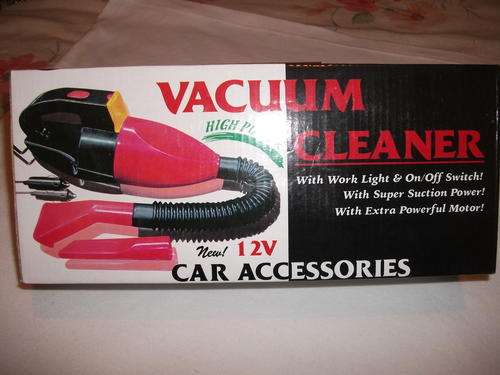 12 VOLT PLUG INTO LIGHTER POWERFUL VACUUM CLEAENER