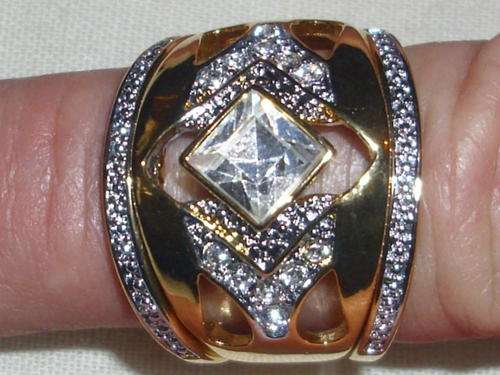 INTERNATIONAL IMPORT DESIGNER GOLD FUSION 3 PIECE RING SIZE 7, 8 OR 9