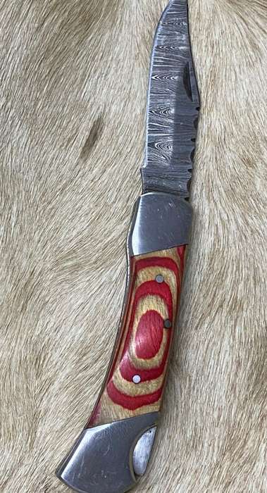 Damascus Knife - Folding