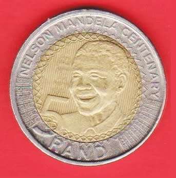 S.A. Nelson Mandela Centenary R5 Coin