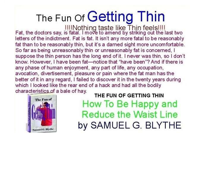 The Fun of Getting Thin