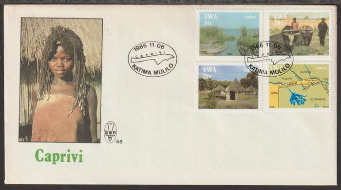 SWA-FDC NO 55 Caprivi Strip 1986