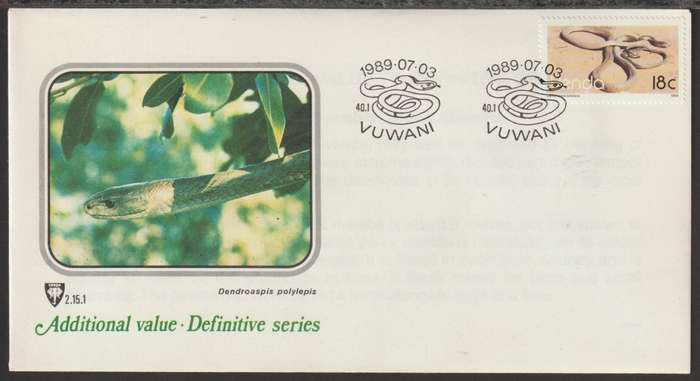 Venda FDC No 2.15.1 Reptiles 1989