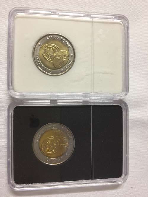 2x beautiful 90th birthday coins