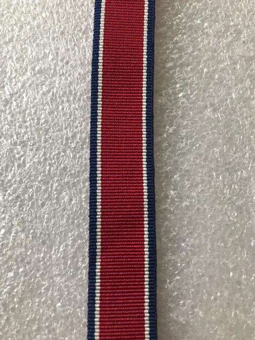 MINIATURE JOHN CHARD MEDAL/DECORATION RIBBON-SOLD IN 15CM LENGTHS
