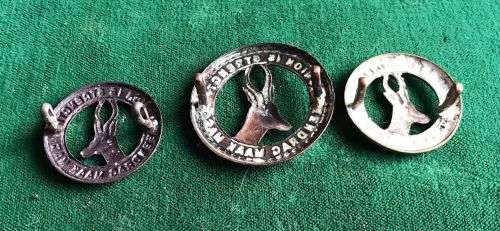 UNION DEFENCE FORCE,GENERAL SERVICE CAP AND COLLARS-WORN 1940-45-LUGS COMPLETE