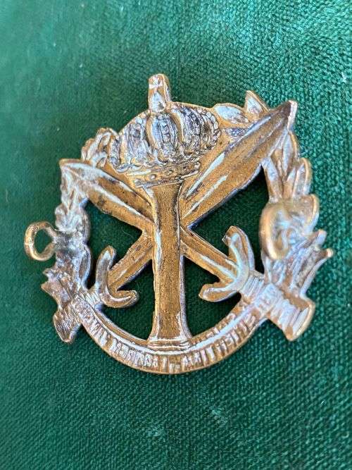 BELGIUM INFANTRY SCHOOL BERET BADGE- 2 LUGS