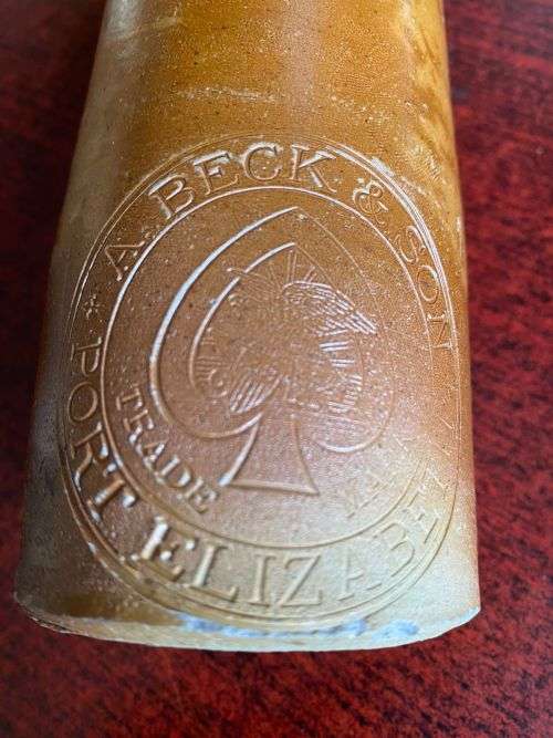 A BACK & SON-PORT ELIZABETH GINGER BEER BOTTLE-SCARCE
