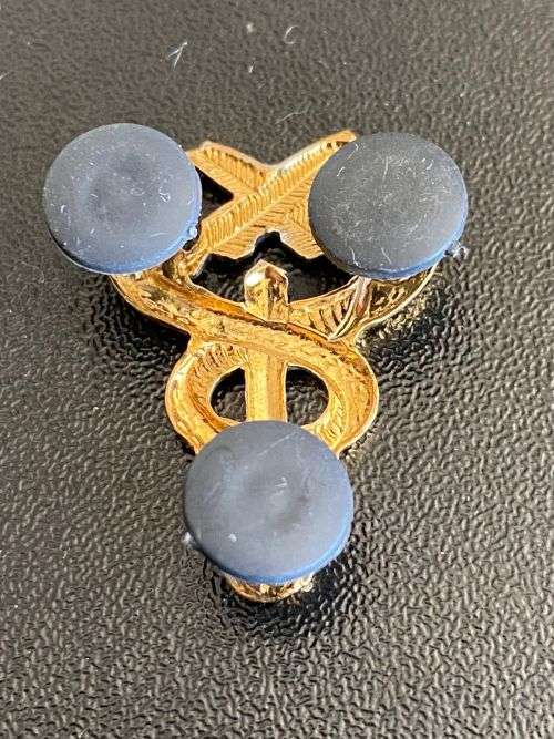 SA MEDICAL SERVICES-BI-METAL,TECHNICAL AND ADMIN PERSONNEL BREAST BADGE-APPROVED IN 1975- 3 PINS