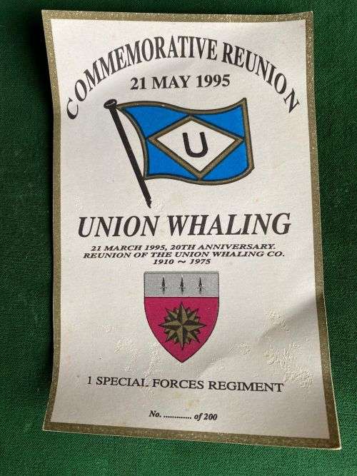 1 SPECIAL FORCES REGT. REUNION CARD