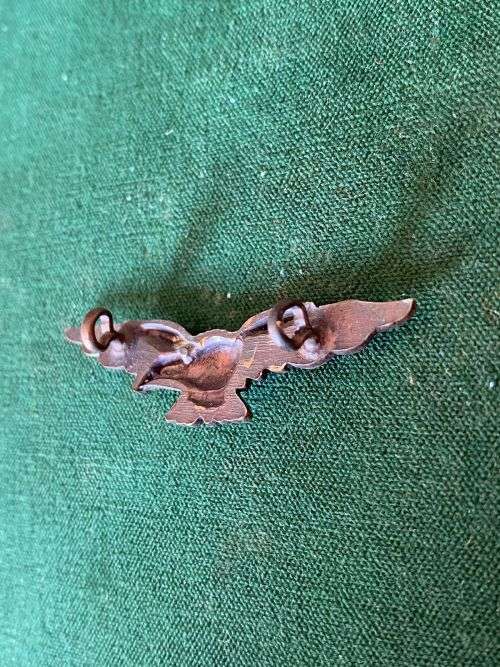 SAAF EAGLE WORN ABOVE CHEVRONS-DURING WW2- 2 X LUGS