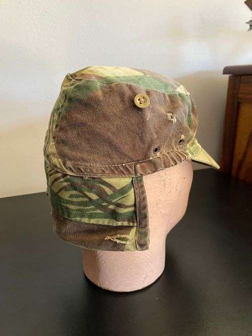 RHODESIAN CAMO FLAP CAP-SIZE 56 -USED BUT GOOD CONDITION