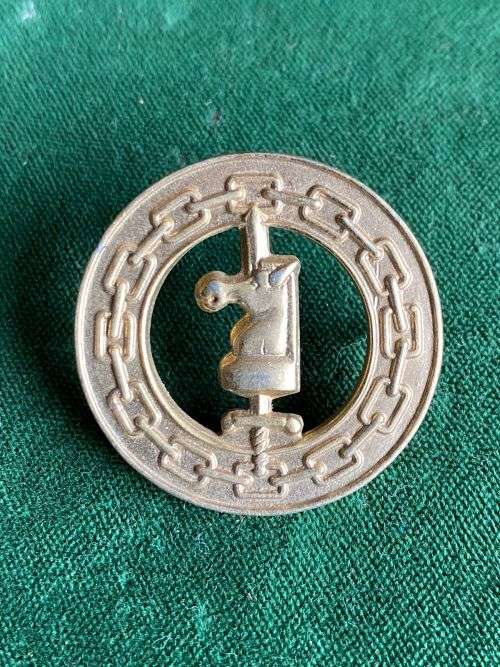 ARMY BATTLE SCHOOL INSTRUCTORS BRASS BREAST BADGE- 2 PINS