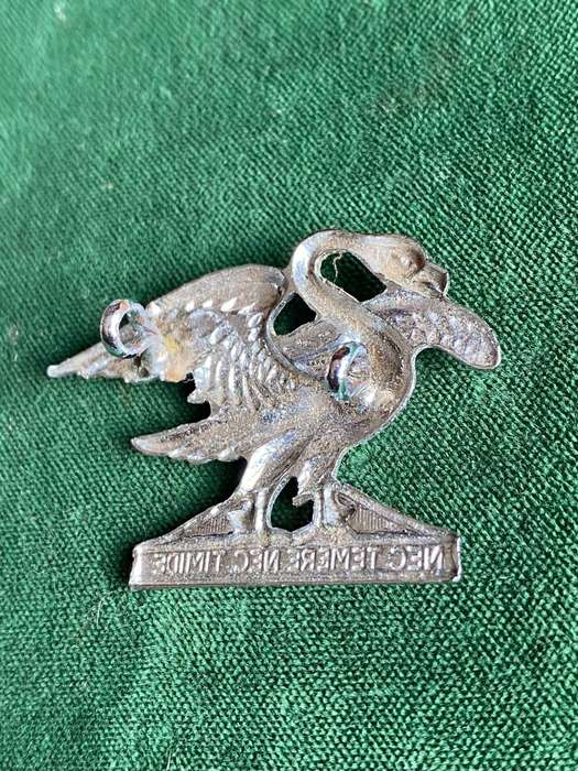 REGIMENT SPRINGS CAP BADGE-WORN POST 1972- 2 LUGS