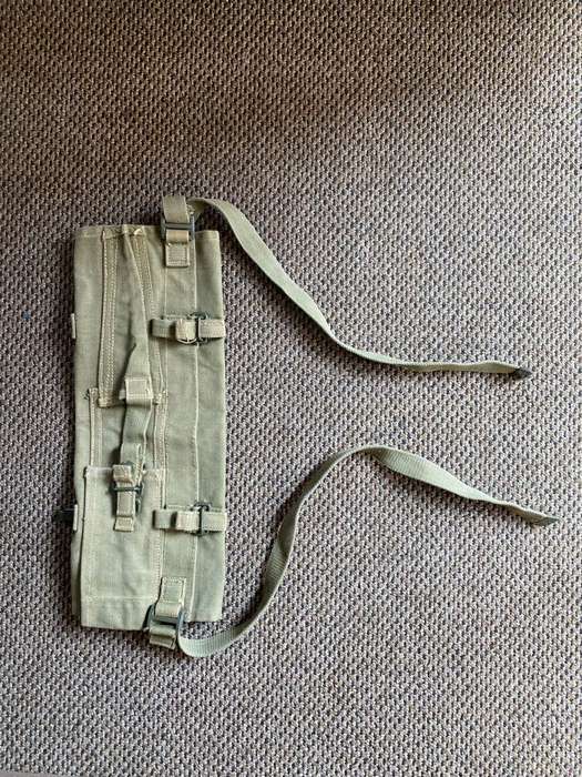 PATTERN 63,RHODESIAN GROUND SHEET HOLDER-MAKER MARKED AND DATED-UNUSED CONDITION