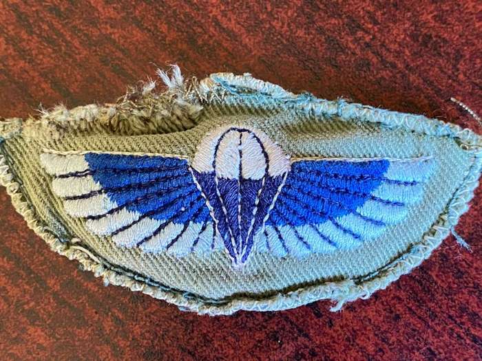 RHODESIA SAS PARACHUTE WINGS FOR CAMOUFLAGE UNIFORMS 1960`S-1980-BRILLIANT WING DIRECT FROM A UNIFOR