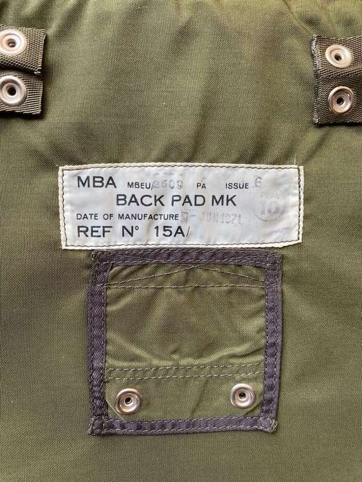 FIGHTER JET,BACK PACK PAD MK FOR MARTIN BAKER EJECTION SEAT-MEASURES 64 X 37 CM