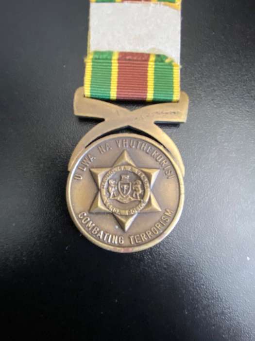 FULL SIZE VENDA POLICE MEDAL FOR COMBATING TERRORISM