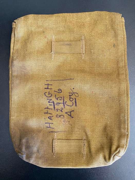 VERY SCARCE AND ORIGINAL GERMAN DAK CAPTURED GAS MASK POUCH