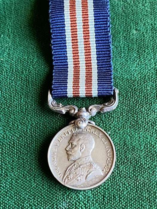 MINIATURE MILITARY MEDAL-AUTHENTIC SILVER MARKED