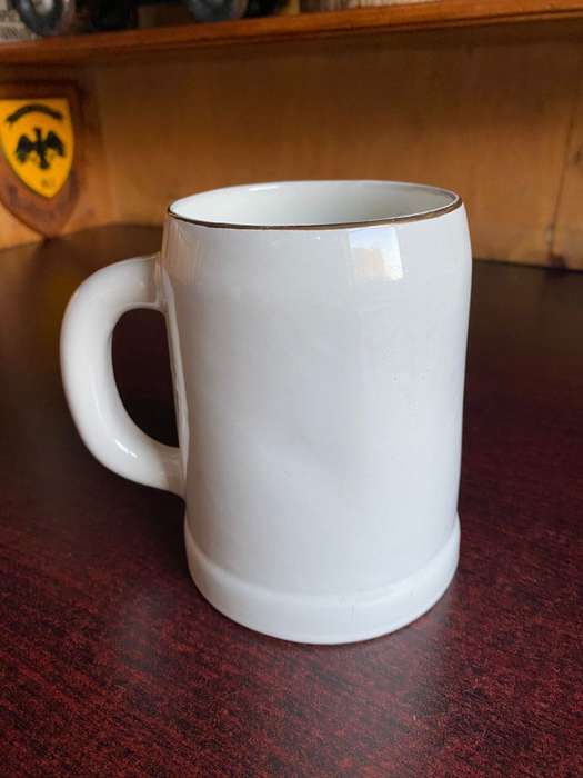 RHODESIAN OP REPULSE 1976 MUG NORBEL POTTERIES MAKERS STAMP-HEIGHT 13 CM-GOOD CONDITION WITH NO DAMA