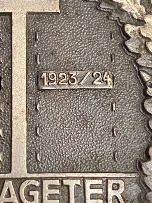 ORIGINAL WEIMAR REPUBLIC PERIOD FREIKORPS SCHLAGETER BADGE-MAKER MARKED -2 BARS RHEIN/RUHR 1923-24