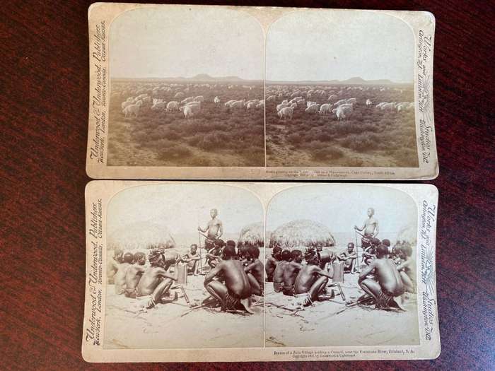 BOER WAR STEREO SCOPIC SLIDES -2 SOLD TOGETHER