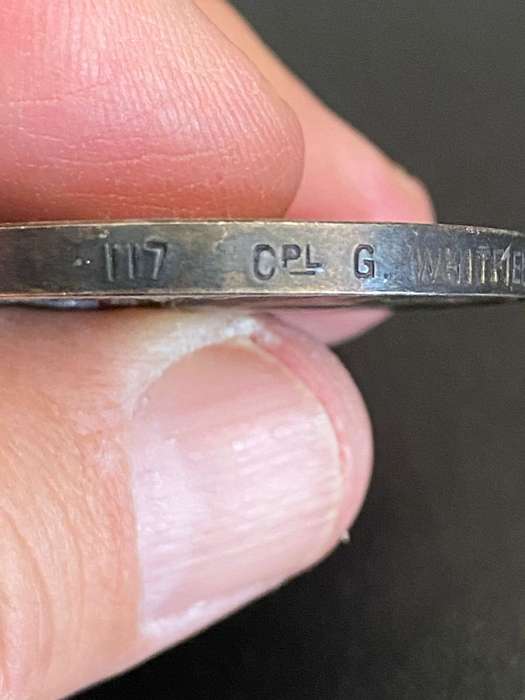 FULL SIZE BOER WAR QSA MEDAL-AWARDED TO 117 CPL. G. WHITFIELD PEDDIE D.M.T.