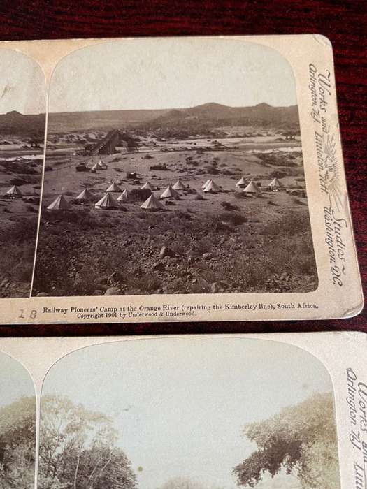 BOER WAR STEREO SCOPIC SLIDES -2 SOLD TOGETHER