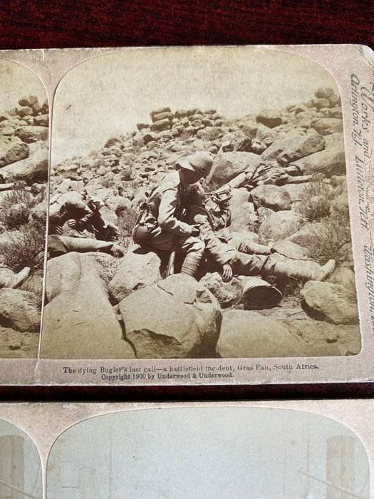BOER WAR STEREO SCOPIC SLIDES -2 SOLD TOGETHER