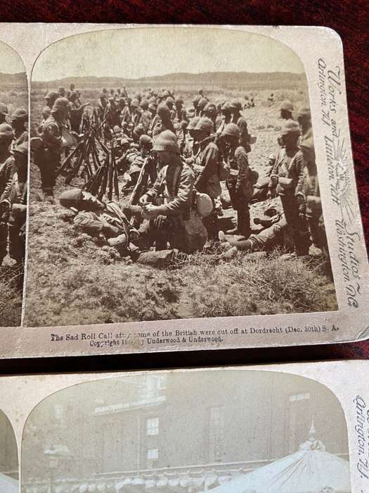 BOER WAR STEREO SCOPIC SLIDES -2 SOLD TOGETHER