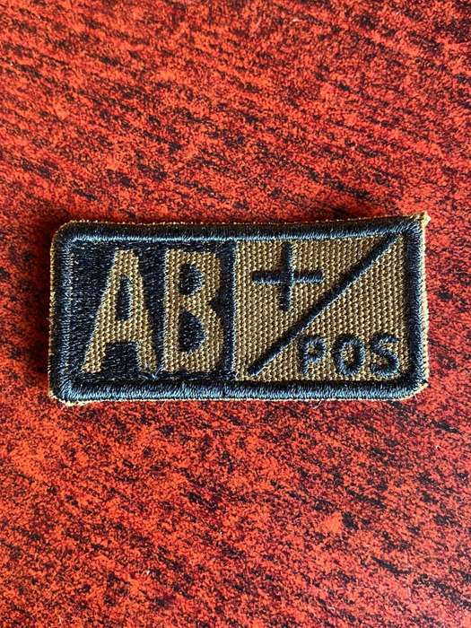 EMBROIDERED BLOOD GROUP PATCH