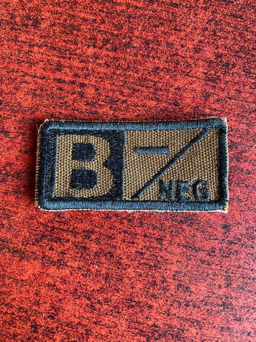 EMBROIDERED BLOOD GROUP PATCH