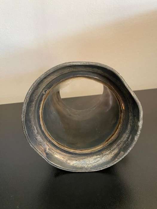 LARGE PEWTER TANKARD (GLASS BOTTOM)GIVEN AS A TROPHY-JUNIOR FOURS,FOUR OARED RACE-DATED 1874-PLEASE