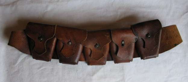 WW1 50 ROUND BANDELIER USED BY MOUNTED TROOPS