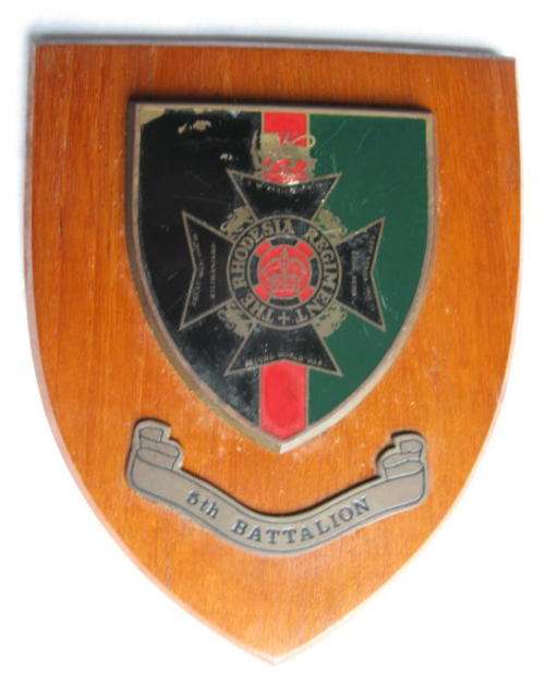 RHODESIAN REGIMENT 5TH BATTALION PLAQUE