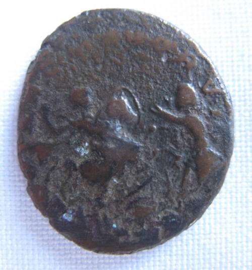 ROMAN BRONZE COIN-MAGNENTIUS 353-355 AD-DIAMTER 22MM