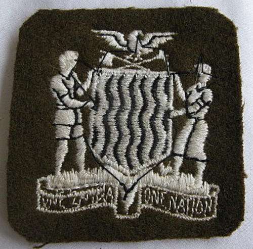 NORTHEN RHODESIA REGIMENT CLOTH EMBROIDERED PATCH