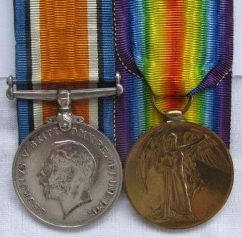 WW1 PAIR TO MR - 2 3 - SJT A. LOSSEL RHODESIA NATIVE REGIMENT - INCLUDES 5 PAGES OF HISTORY & DOCUME