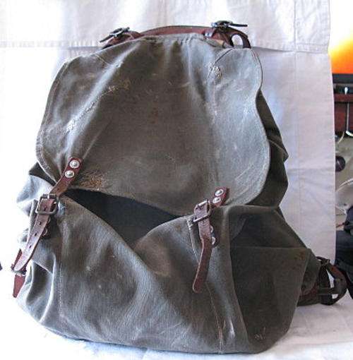 BOURGEN PACK-WEBBING & LEATHER AS USED BY BRITISH SPECIAL FORCES AND RHODESIAN SAS
