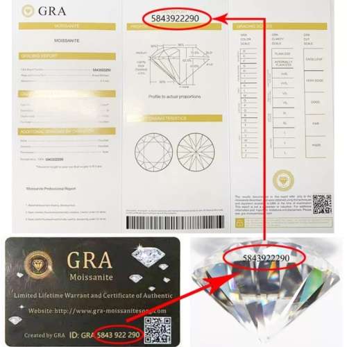 1 CT MOISSENITE LAB DIAMOND 6.5mm COLOR D VVS1-PLEASE READ!!