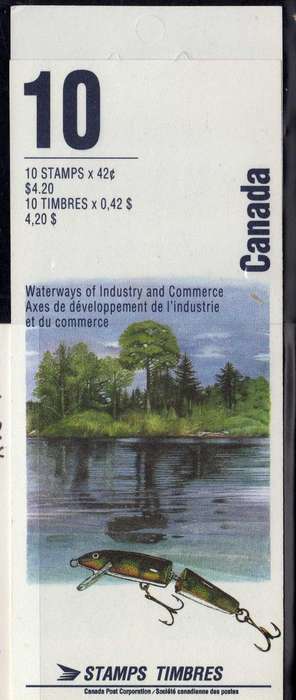 CANADA 1992 "RIVERS" 2nd SERIES 2 SETS IN BOOKLET U.M.M. SG 1492-96. CAT 15 POUNDS.