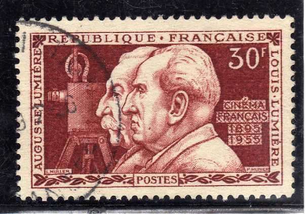 FRANCE 1955 "60th ANNIV FRENCH CINEMA INDUSTRY" 30FR VFU. SG 1259. CAT 6,25 POUNDS.