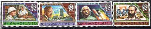 SWAZILAND 1983 "150th BIRTH ANNIV OF ALFRED NOBEL" SET OF 4 UMM. SG 436-9. CAT 10 POUNDS.