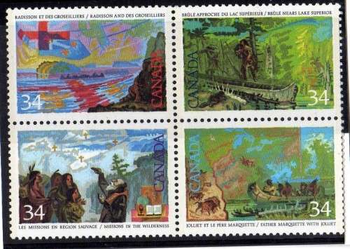 CANADA 1987 "EXPLORATION OF CANADA" 2nd SERIES SET OF 4 U.M.M. SG 1232-35. CAT 7 POUNDS.