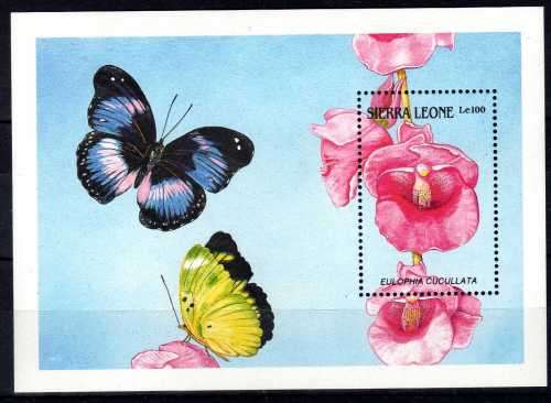 SIERRA LEONE 1989 "ORCHIDS OF SIERRA LEONE" MINI SHEET UMM. SG MS1311. CAT 8,50 POUNDS.